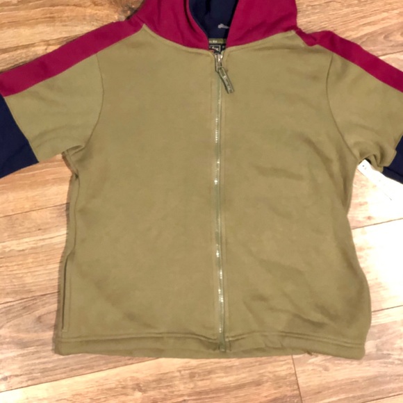 Route 66 | Tan / Pink / Navy | Girls Zip-up Hoodie - Picture 10 of 12